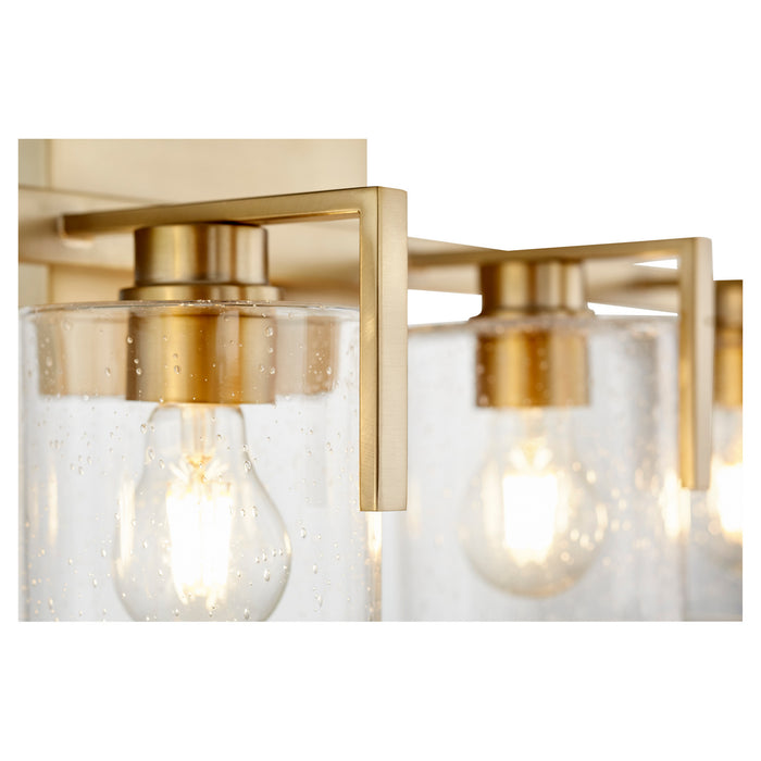 Quorum 5190-4-80 Four Light Vanity, Aged Brass