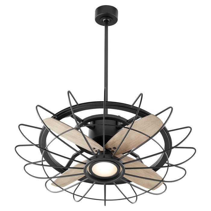 Quorum 32304-69 30" Ceiling Fan, Textured Black