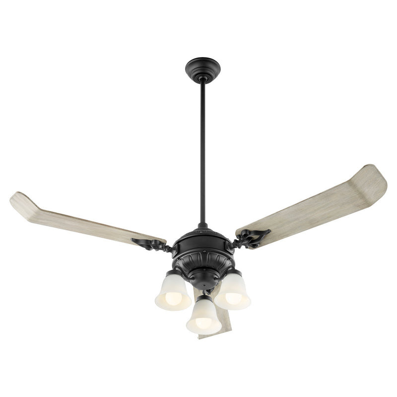 Quorum 27603-69 60" Ceiling Fan, Textured Black