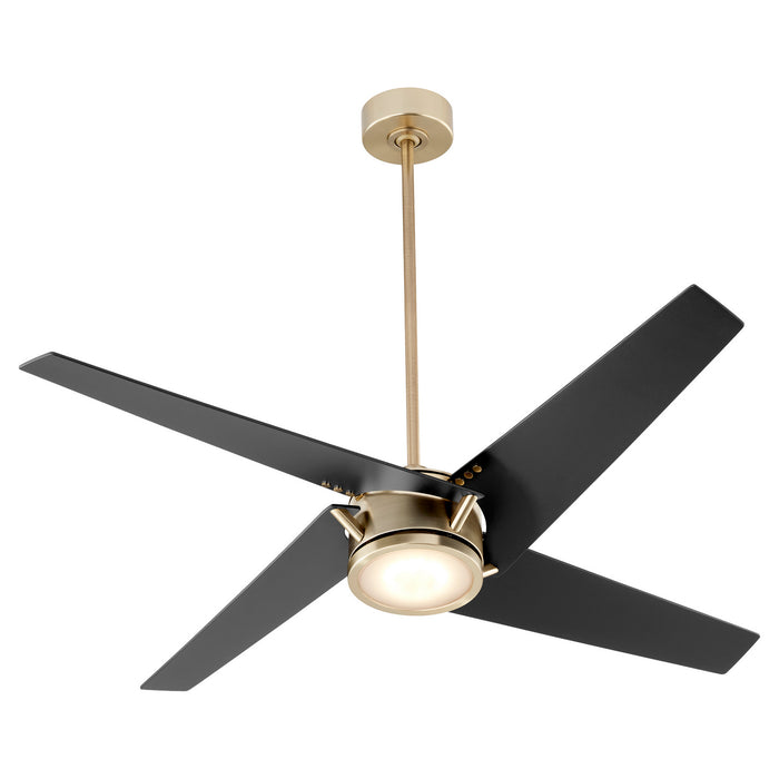 Quorum 26544-80 54" Ceiling Fan, Aged Brass