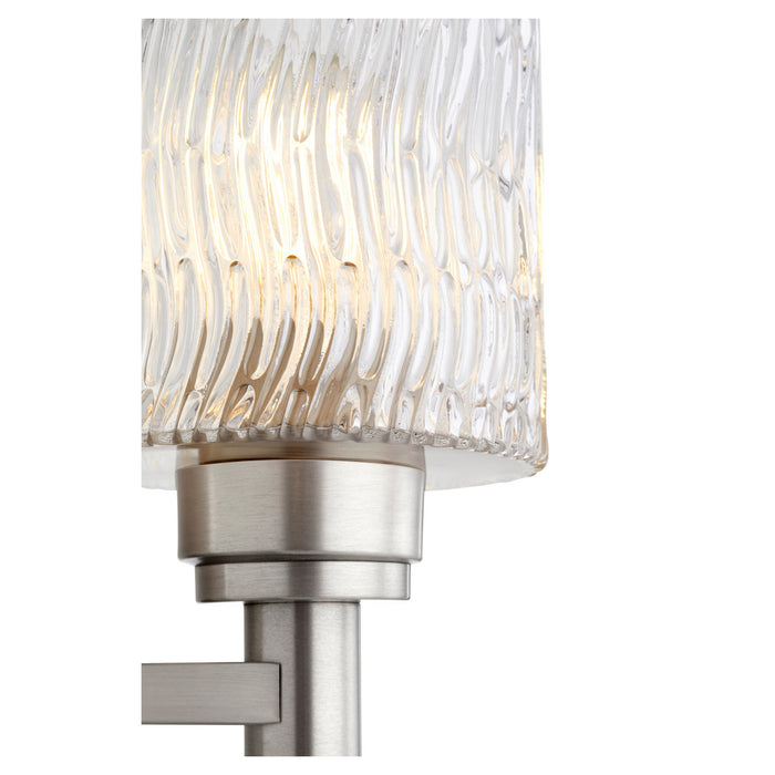 Quorum 5184-1-65 One Light Wall Mount, Satin Nickel