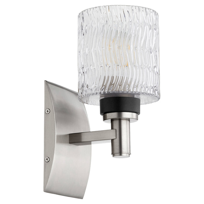 Quorum 5184-1-65 One Light Wall Mount, Satin Nickel