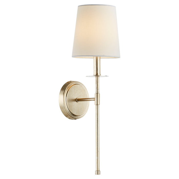 Quorum 514-1-60 One Light Wall Mount, Aged Silver Leaf