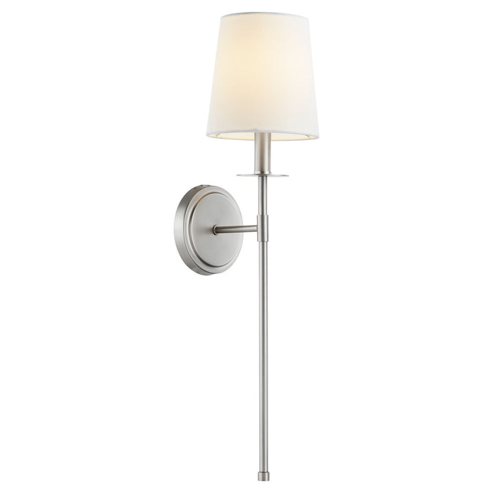 Quorum 514-1-65 One Light Wall Mount, Satin Nickel