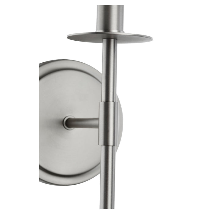 Quorum 514-1-65 One Light Wall Mount, Satin Nickel