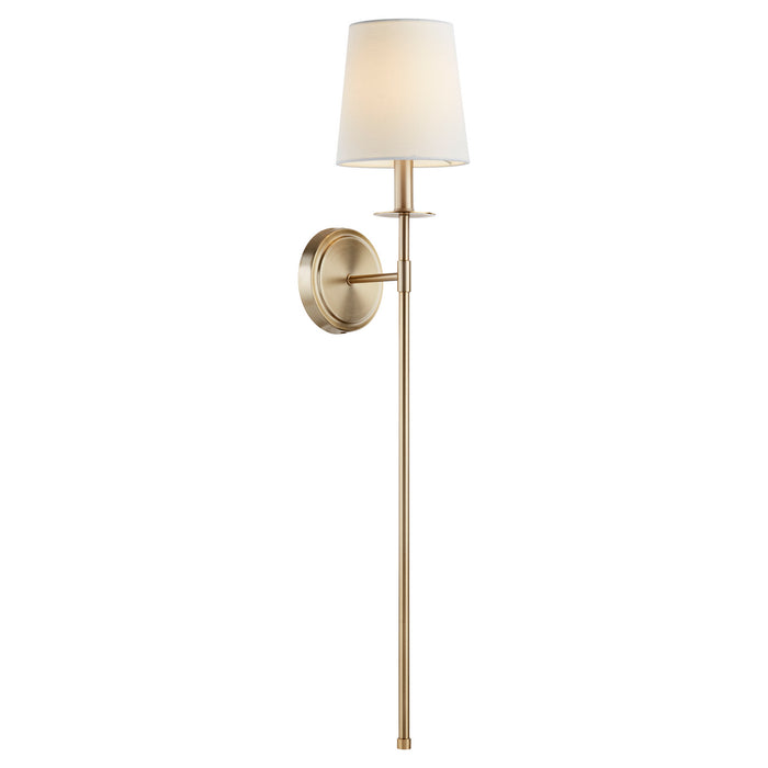 Quorum 514-1-80 One Light Wall Mount, Aged Brass