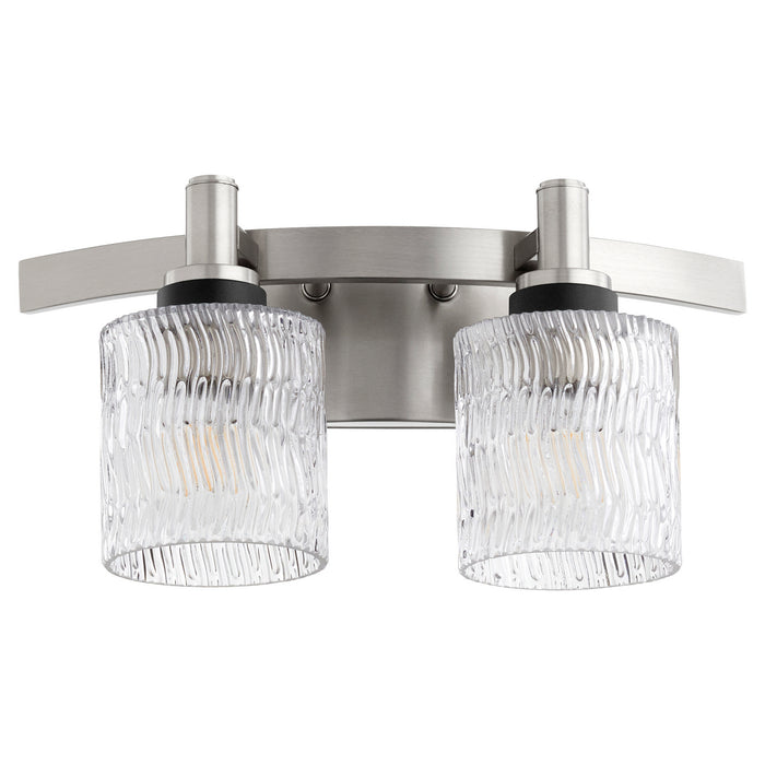 Quorum 5184-2-65 Two Light Vanity, Satin Nickel