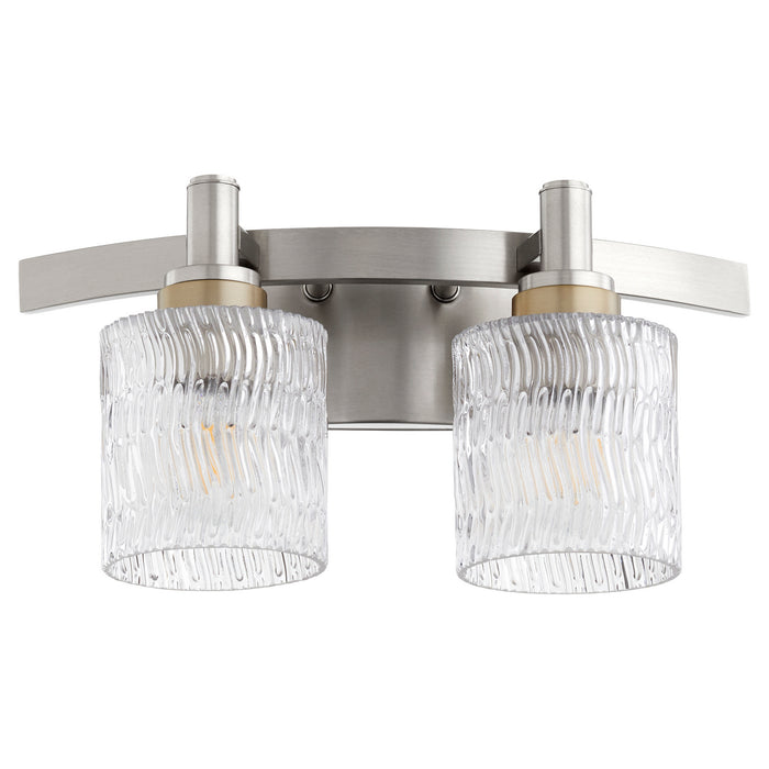 Quorum 5184-2-65 Two Light Vanity, Satin Nickel