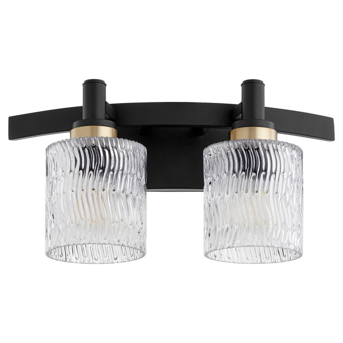Quorum 5184-2-69 Two Light Vanity, Textured Black