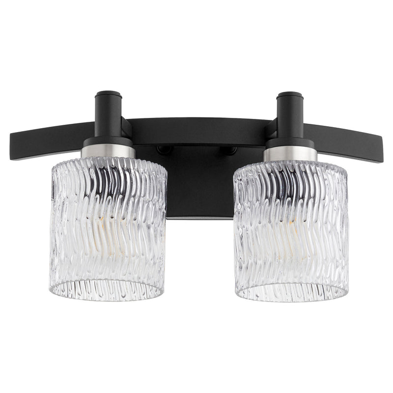 Quorum 5184-2-69 Two Light Vanity, Textured Black