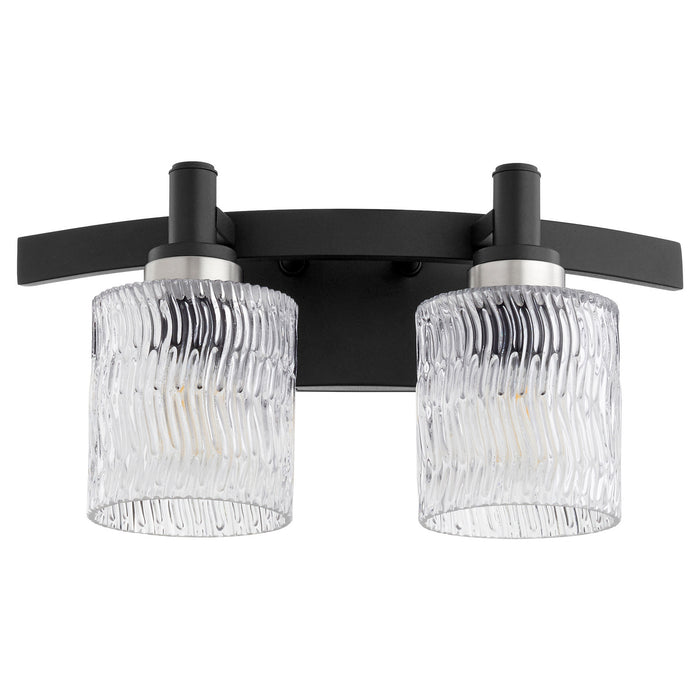 Quorum 5184-2-69 Two Light Vanity, Textured Black