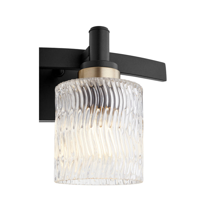 Quorum 5184-2-69 Two Light Vanity, Textured Black