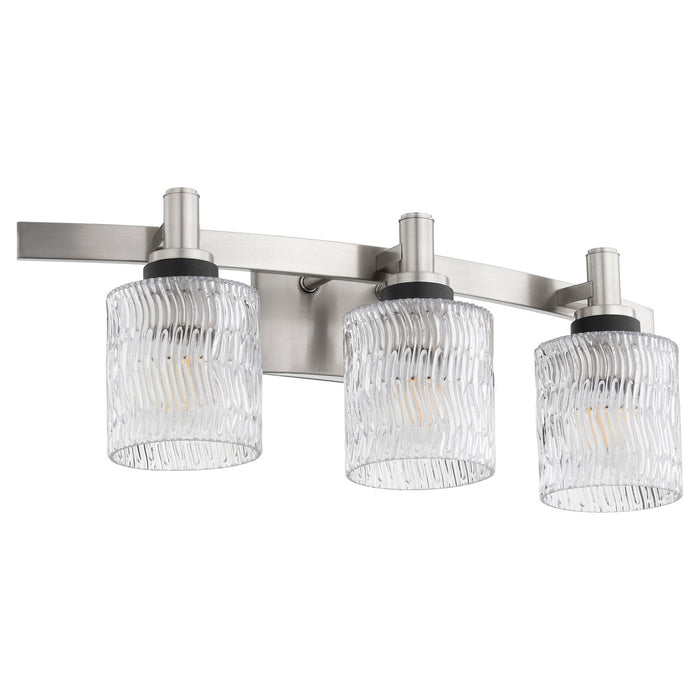Quorum 5184-3-65 Three Light Vanity, Satin Nickel