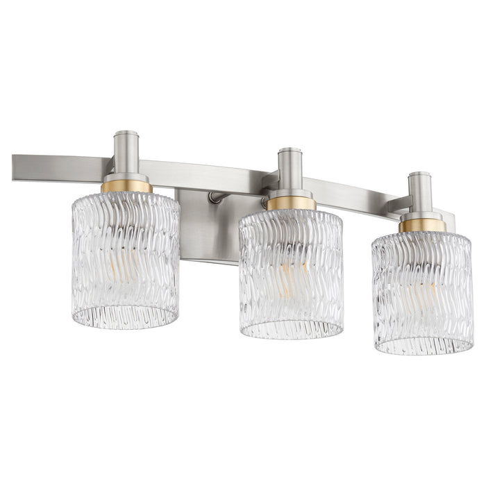 Quorum 5184-3-65 Three Light Vanity, Satin Nickel