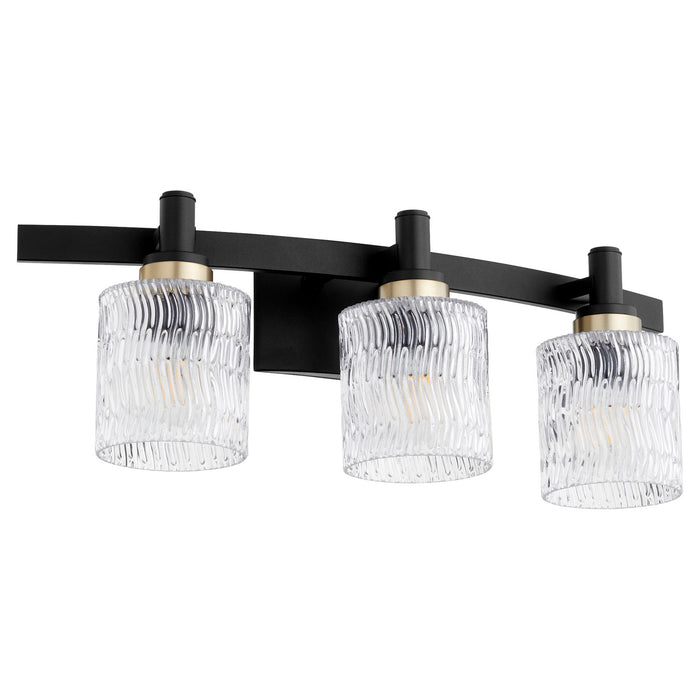 Quorum 5184-3-69 Three Light Vanity, Textured Black