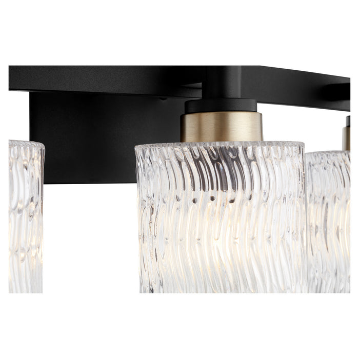 Quorum 5184-3-69 Three Light Vanity, Textured Black