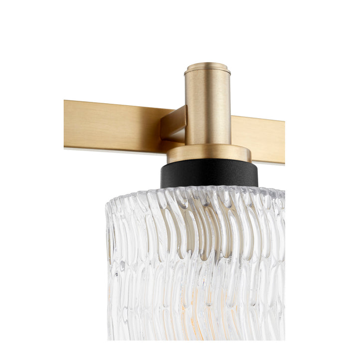 Quorum 5184-4-80 Four Light Vanity, Aged Brass