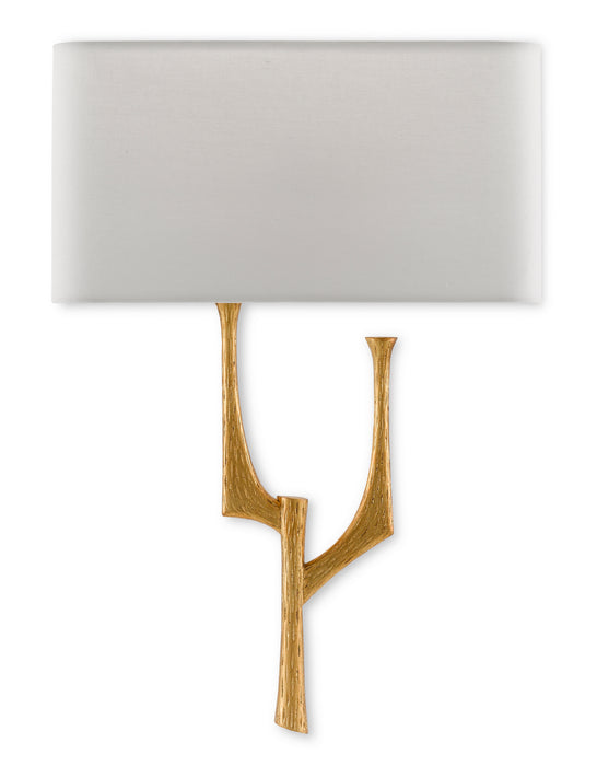 Currey and Company 5000-0183 One Light Wall Sconce, Antique Gold Leaf