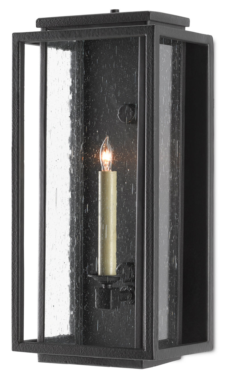 Currey and Company 5500-0040 One Light Outdoor Wall Sconce, Midnight