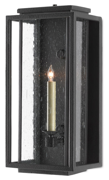 Currey and Company 5500-0040 One Light Outdoor Wall Sconce, Midnight