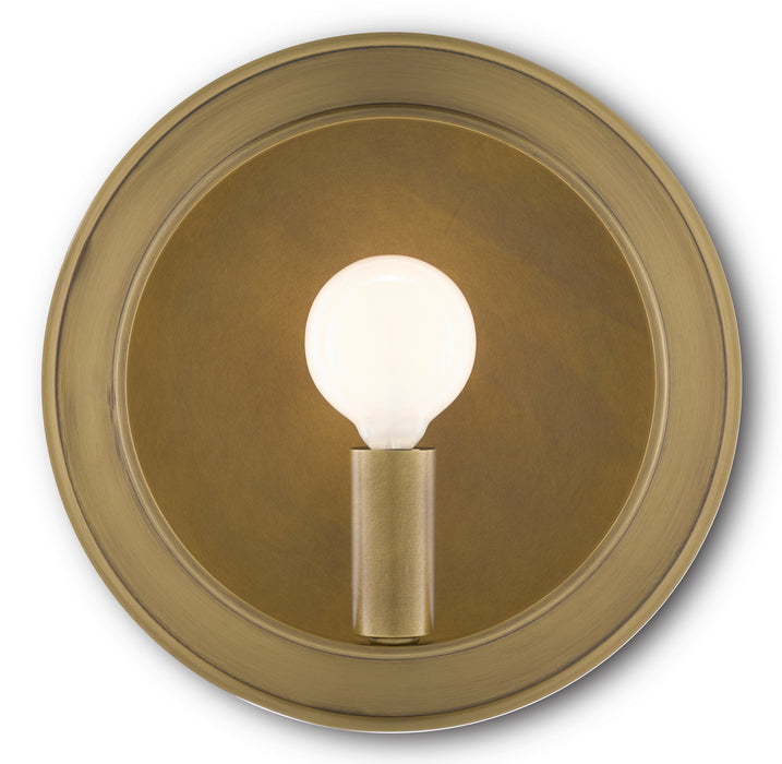 Currey and Company 5900-0039 One Light Wall Sconce, Antique Brass
