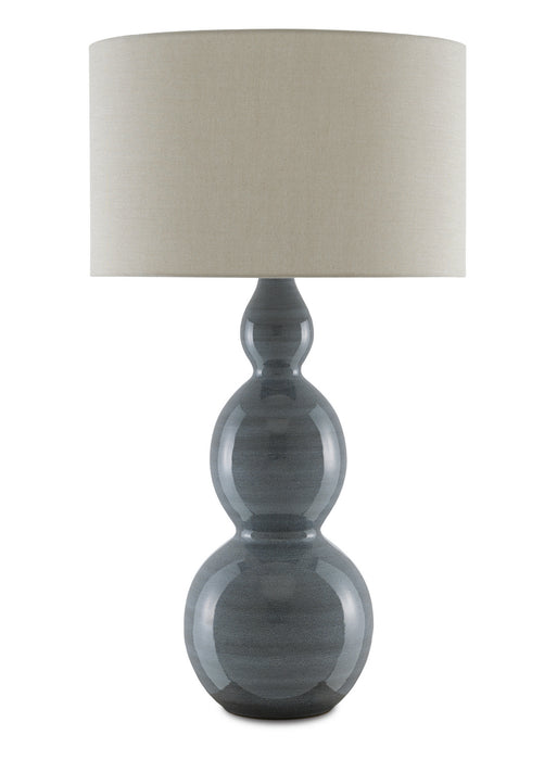 Currey and Company 6000-0676 One Light Table Lamp, Steel Blue