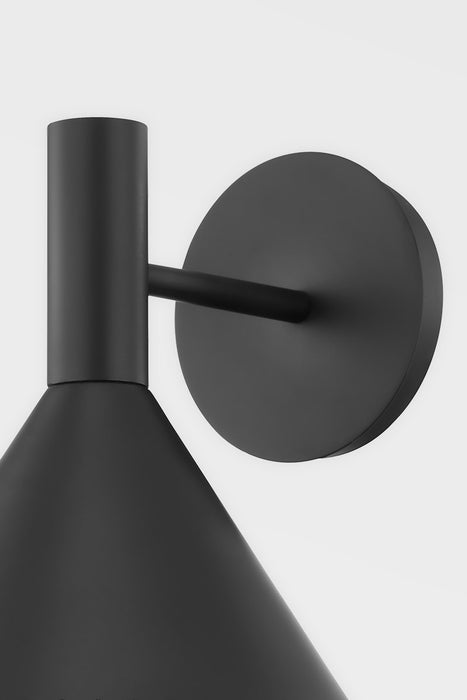 Troy Lighting B7661-SBK One Light Wall Sconce, Soft Black