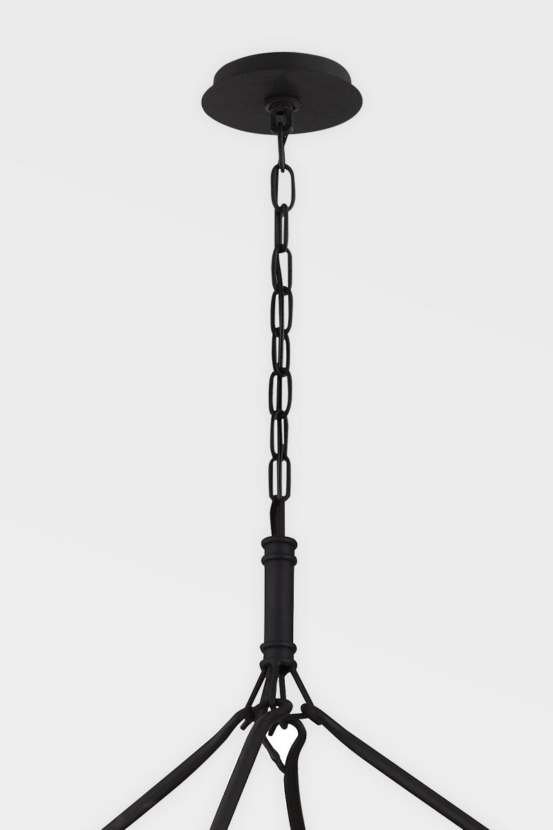 Troy Lighting F6235-TBK 28 Light Chandelier, Textured Black