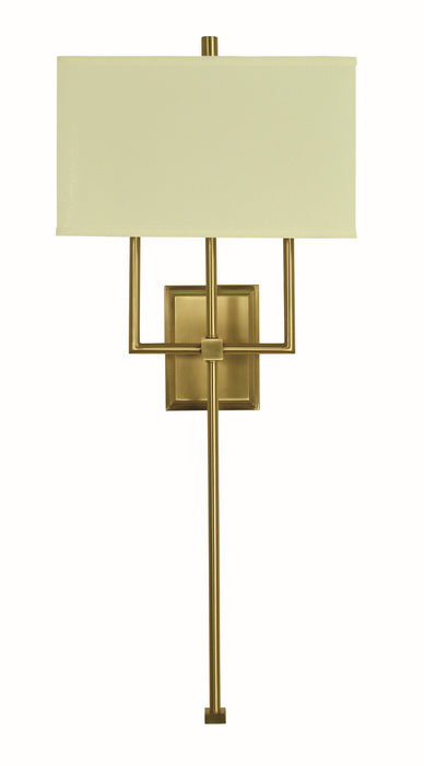 Framburg 5674 BR Two Light Wall Sconce, Brushed Brass