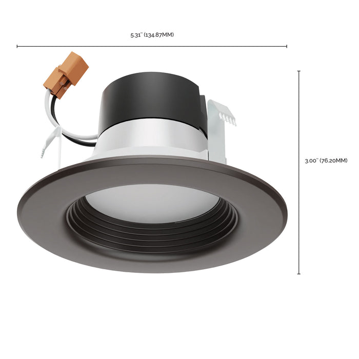 Satco S11834 LED Downlight Retrofit, Bronze
