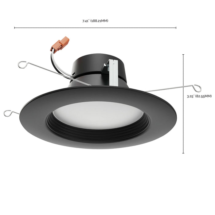 Satco S11835 LED Downlight Retrofit, Black