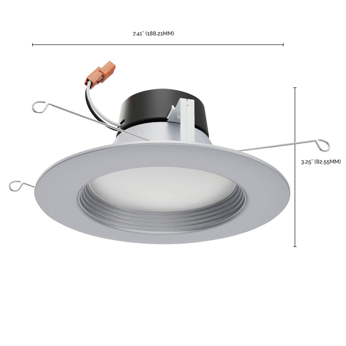Satco S11836 LED Downlight Retrofit, Brushed Nickel