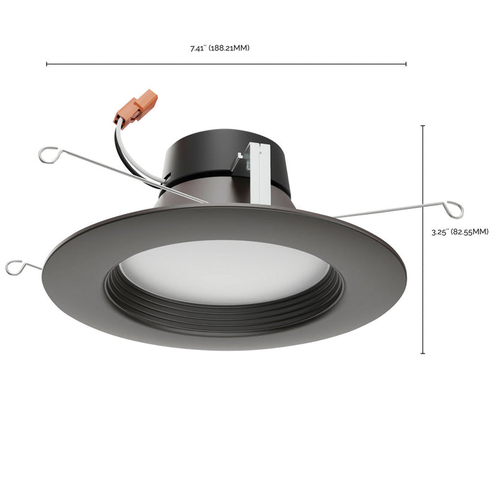 Satco S11837 LED Downlight Retrofit, Bronze