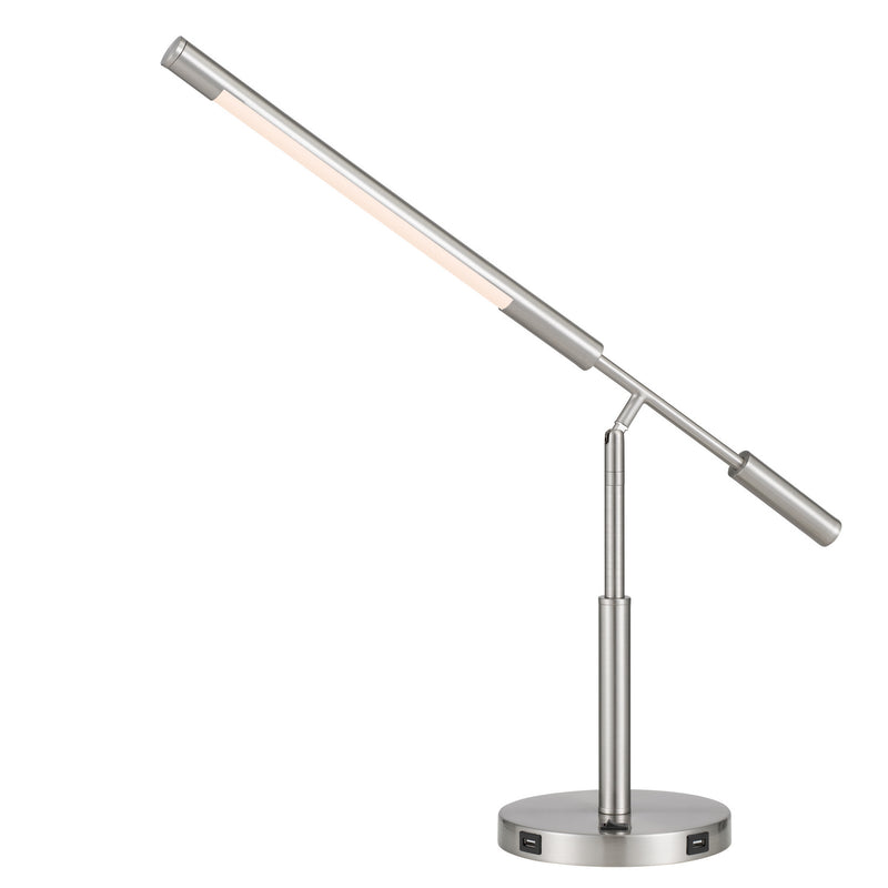 Cal Lighting BO-2967DK LED Desk Lamp, Brushed Steel