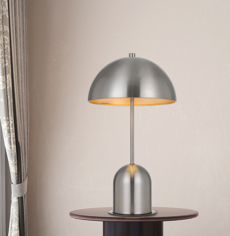 Cal Lighting BO-2978DK-BS One Light Accent Lamp, Brushed Steel