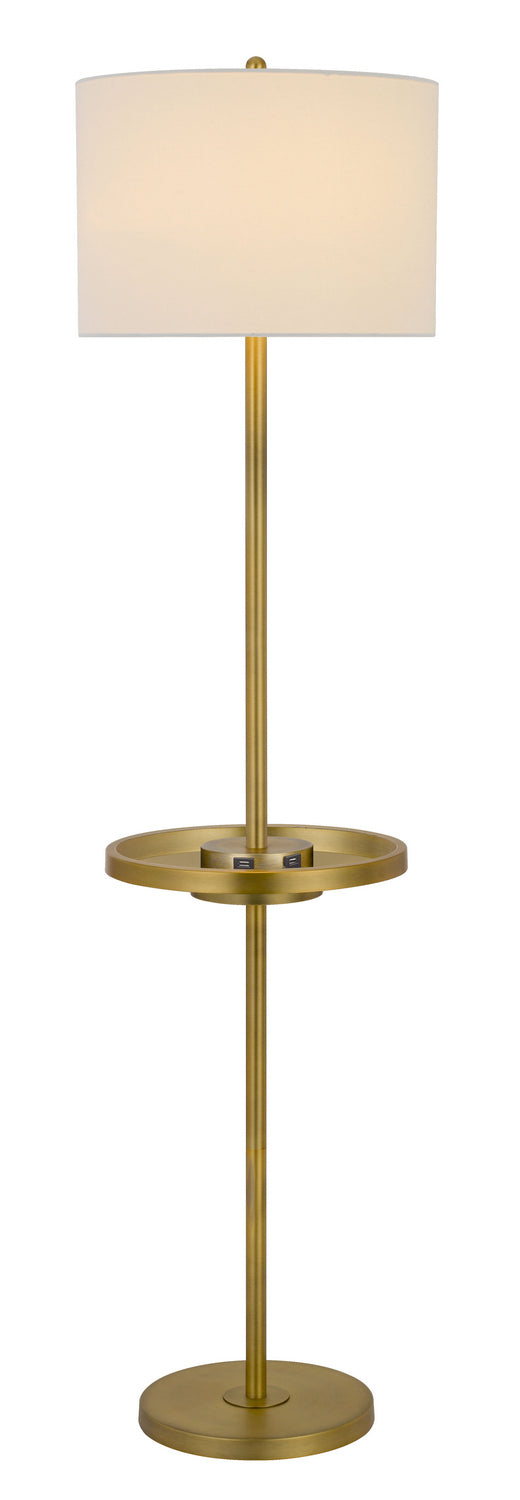Cal Lighting BO-2983FL-AB One Light Floor Lamp, Antique Brass