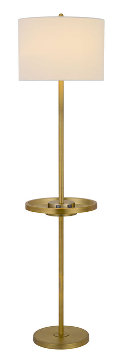 Cal Lighting BO-2983FL-AB One Light Floor Lamp, Antique Brass