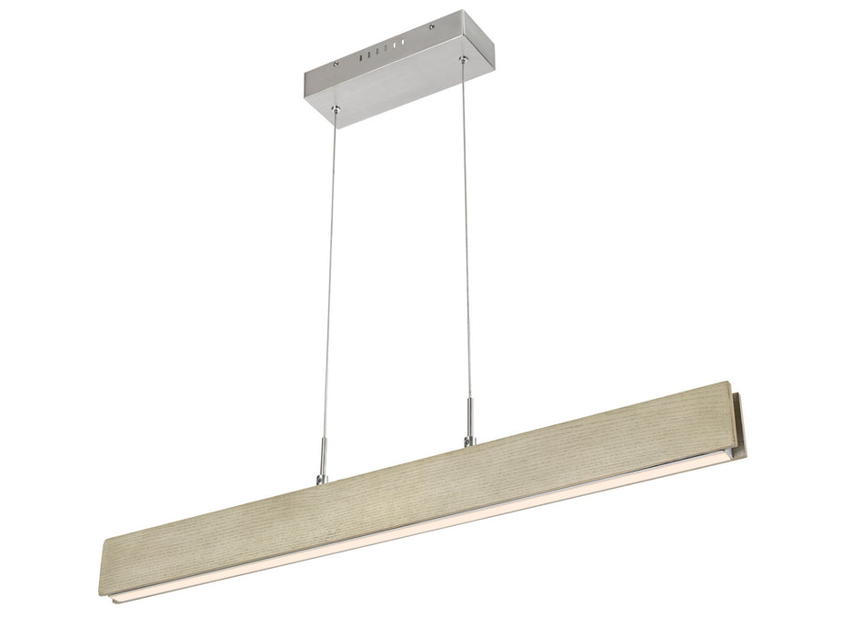 Cal Lighting FX-2965-18 LED Island Pendant, rubber wood