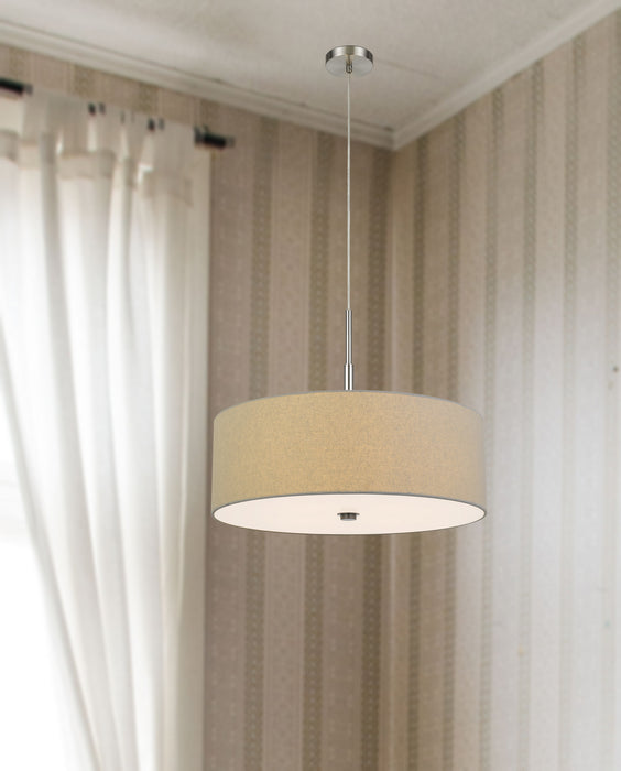 Cal Lighting FX-3744-GRA Four Light Pendant, Grey