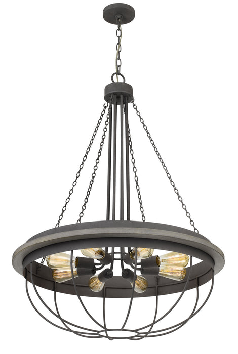 Cal Lighting FX-3748-8 Eight Light Chandelier, Dove Grey