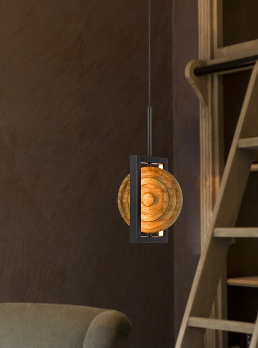 Cal Lighting FX-3753-16 LED Mini Pendant, Pine