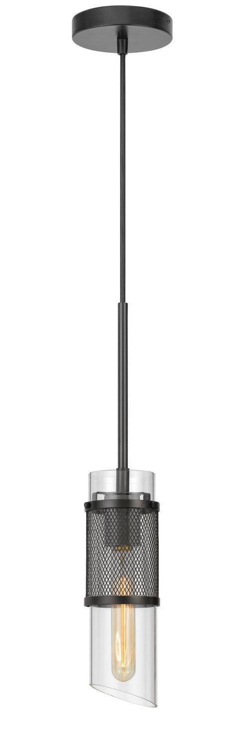 Cal Lighting FX-3754-1 One Light Pendant, Black