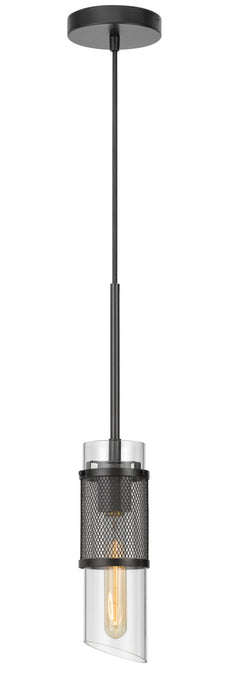 Cal Lighting FX-3754-1 One Light Pendant, Black