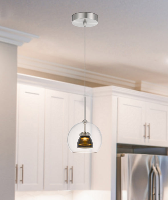 Cal Lighting UP-335-CL-SMOCL LED Mini Pendant, Smoked