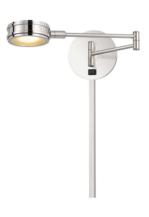 Cal Lighting WL-2927-CH LED Swing Arm Wall Lamp, Chrome