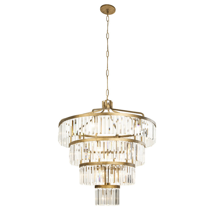 Varaluz 297P19HG 19 Light Pendant, Havana Gold