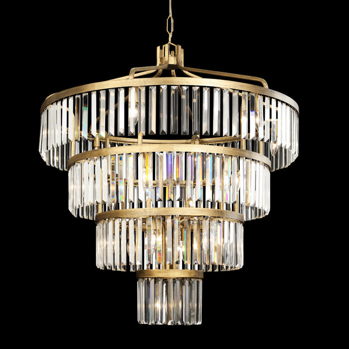 Varaluz 297P19HG 19 Light Pendant, Havana Gold