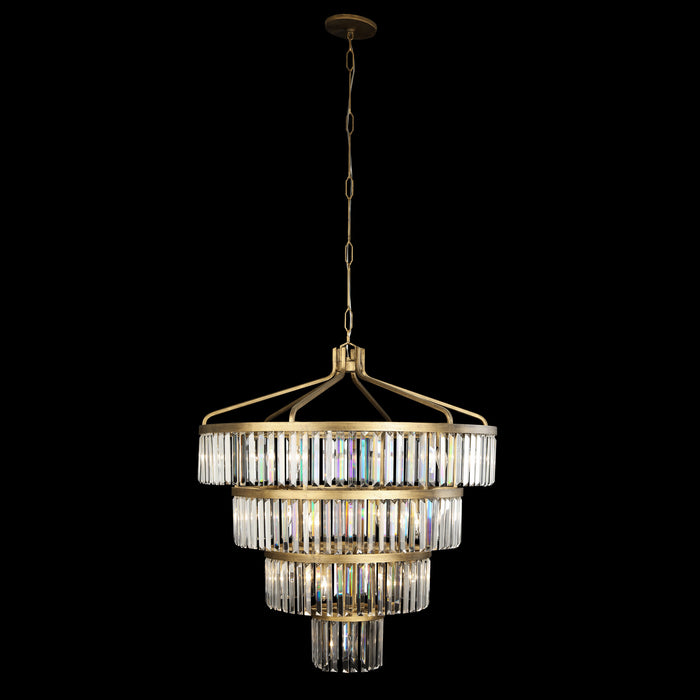 Varaluz 297P19HG 19 Light Pendant, Havana Gold