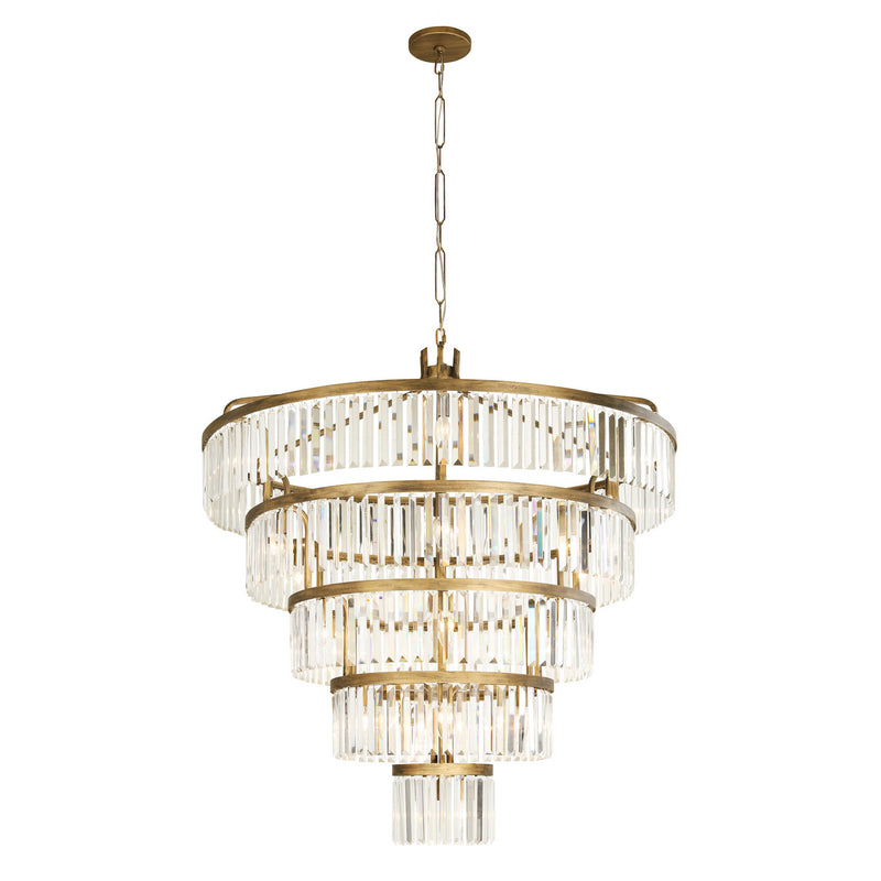 Varaluz 297P25HG 25 Light Pendant, Havana Gold