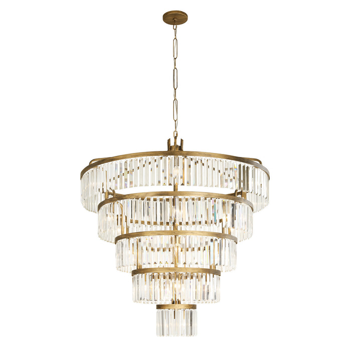 Varaluz 297P25HG 25 Light Pendant, Havana Gold